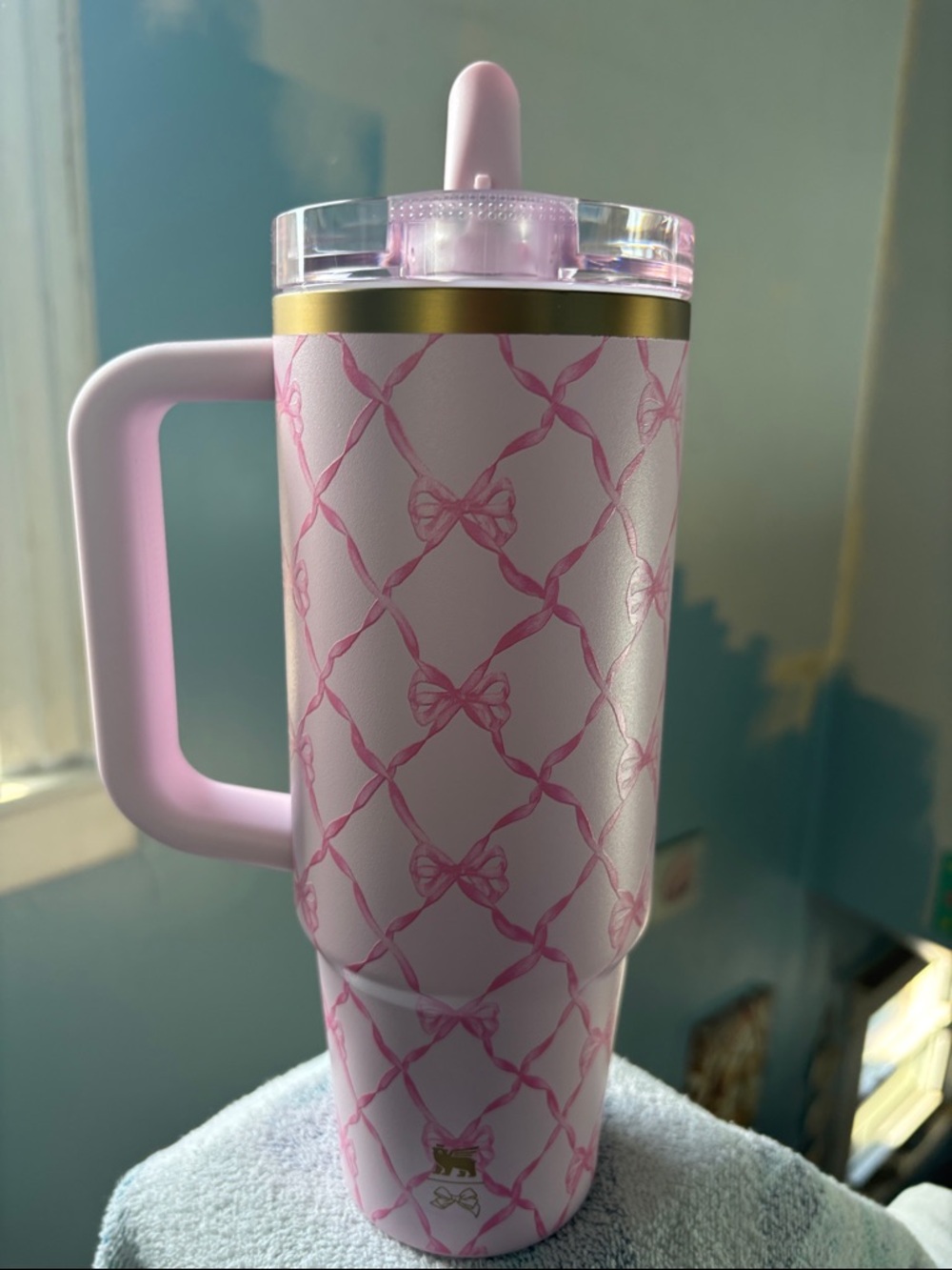 Stanley Pink Patterned loveshack fancy 30oz BRAND NEW NEVER USED - Picture 2 of 2